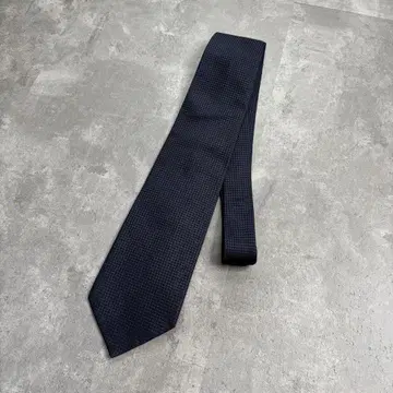 비스콘티 빈티지 기본 실크 넥타이 네이비