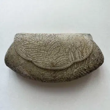 앤티크 비즈 자수 기모노용 클러치 백 거울 포함