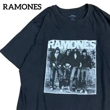 vintage 라몬즈 밴 티셔츠 오버 사이즈 구제 의류 그래픽 티셔츠