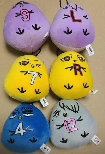 쿠로코의 농구 병아리 농구 마스코트 봉제 인형 6개