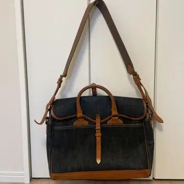 RRL 2웨이 숄더 백 데님 & 가죽