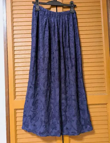 이타리야 이타리야 롱 스커트 네이비 11호