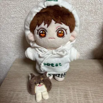 태현 봉제 인형 15cm 태태 의류 연탄