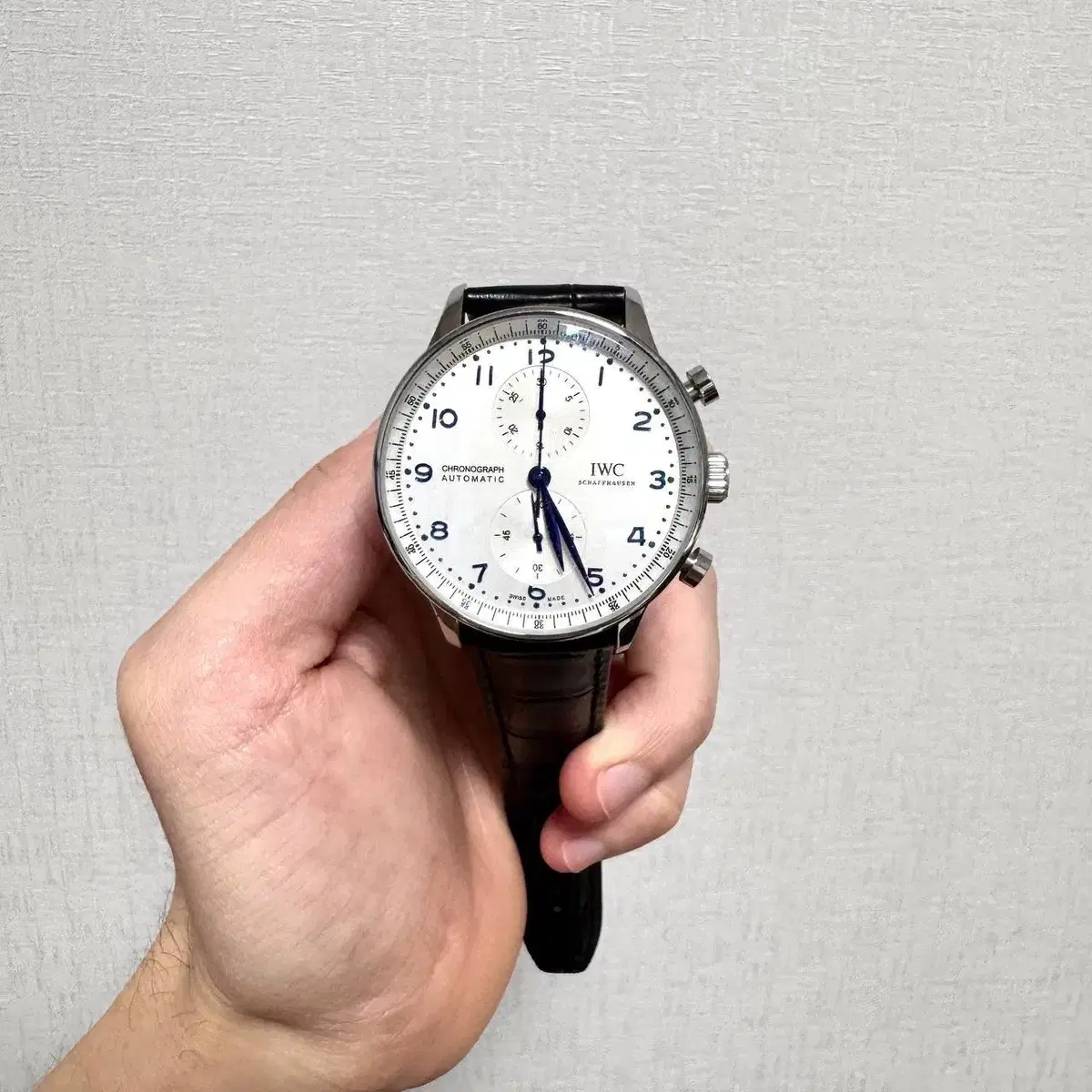 (병행수입) IWC 포르투기스 가죽시계 남성 새상품