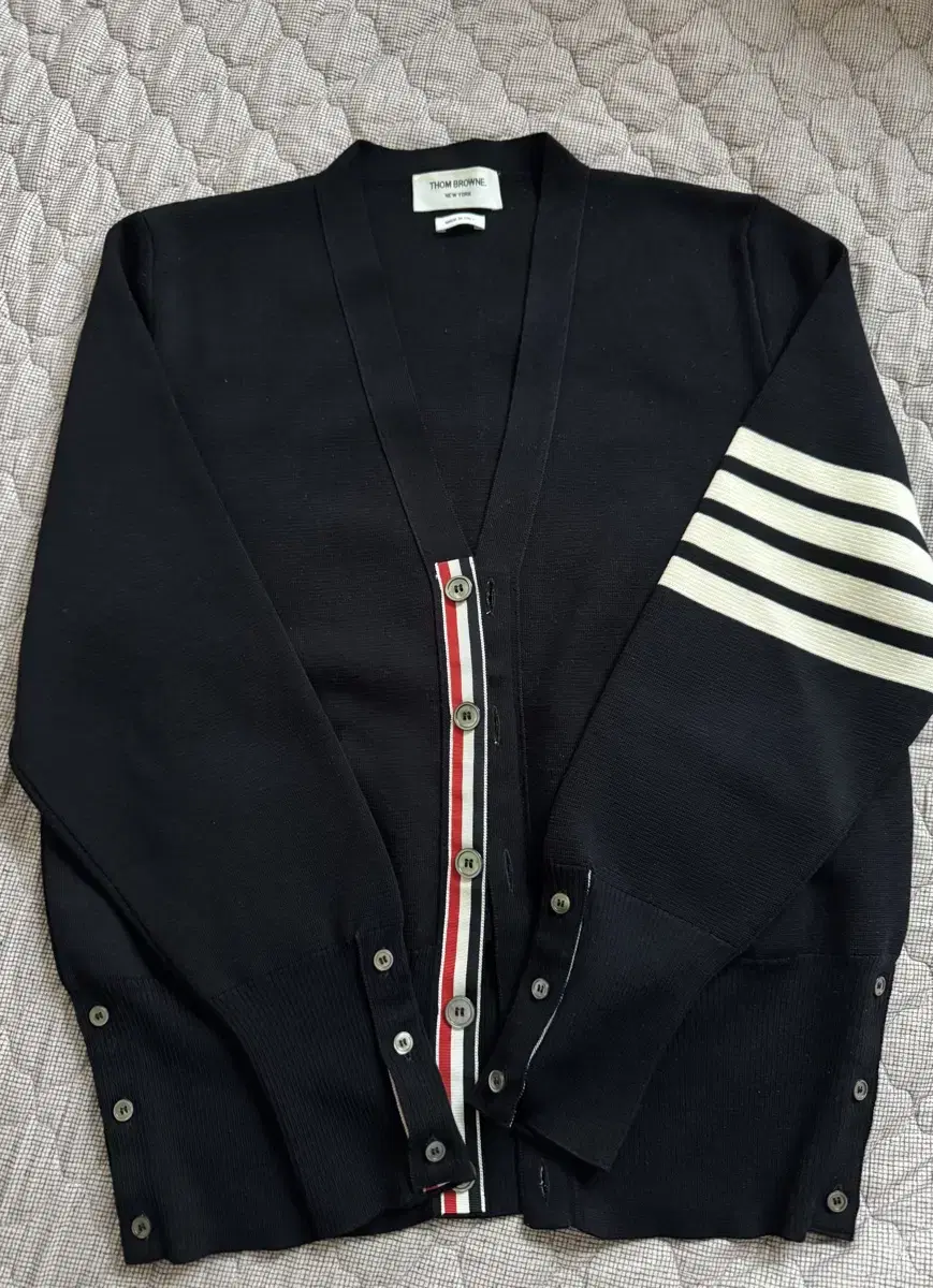 Thom Browne 4-Bar Milano Stitch Cardigan