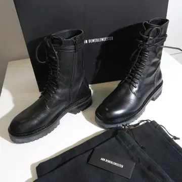 37 새상품 ANN DEMEULEMEESTER 레이스업 앵클부츠