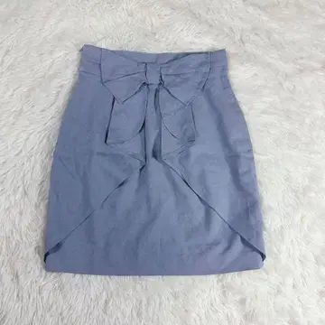 리본 랩 스타일 미니 스커트 블루 그레이 리랜드트루 여성용 XS