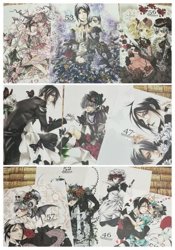 12 히메츠케급 동인 편지지 묶음 판매 세트 블랙 집사 오리지널 레어