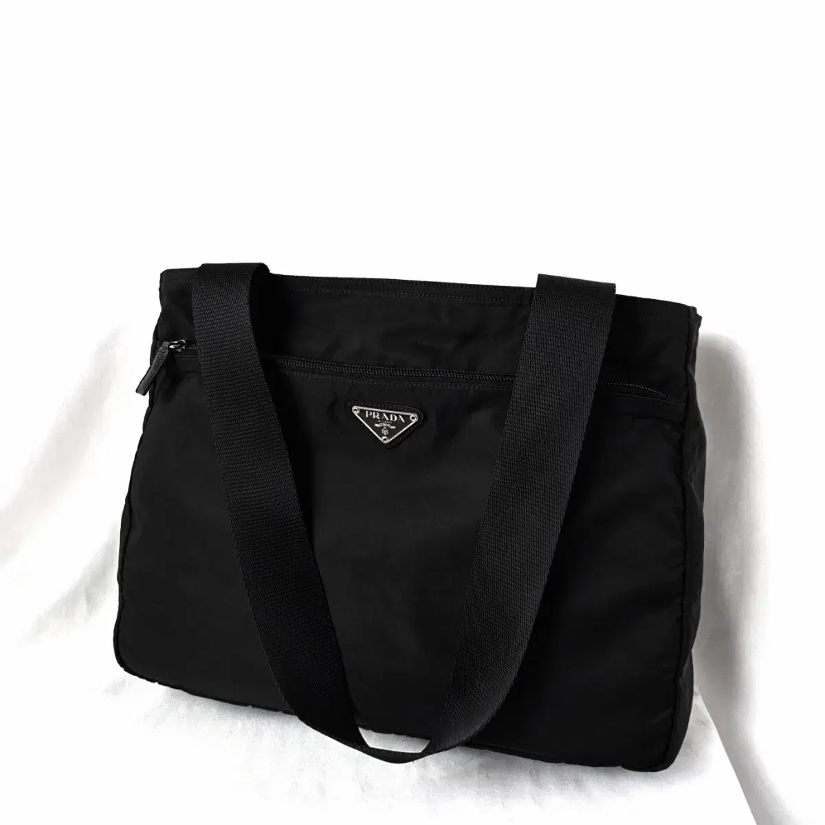 [정품 PRADA] 프라다 직사각 나일론 쇼퍼백 숄더백