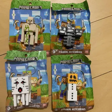 Minecraft 피규어 키체인 세트 마인크래프트 4개 새상품