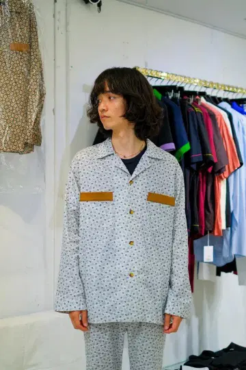 Taiga Igari 타이가 이가리 올 패턴 꽃무늬 긴팔 셔츠 일본제