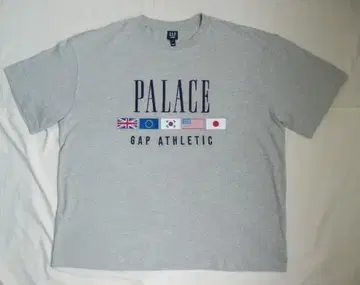 GAP x PALACE 만국기 티셔츠 XL 그레이 / 갭 팔라스