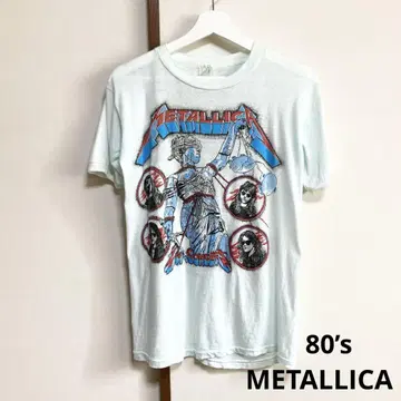 80s METALLICA 밴드 티셔츠 S 싱글 스티치 메탈리카 레어