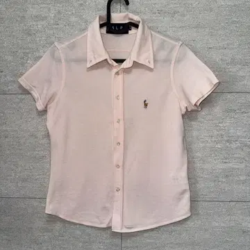 RALPH LAUREN 버튼 다운 셔츠 피케 셔츠 사슴 무늬 반팔 M