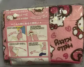 HELLOKITTY 후드 부착 극세사 타월