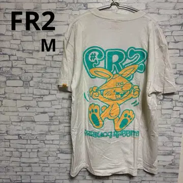 FR2 에프알2 백 프린트 팬츠 토끼 티셔츠 화이트 M 즉시 완판