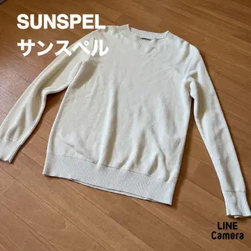 SUNSPEL 선스펠 코튼 고급 니트 남성용 베이지 M