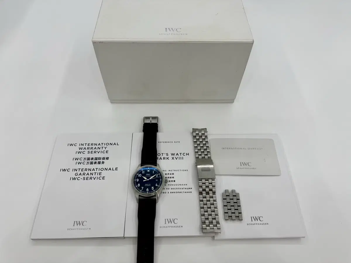 IWC 마크 18 MARK XVIII 민트급 스틸 브레이슬릿 포함