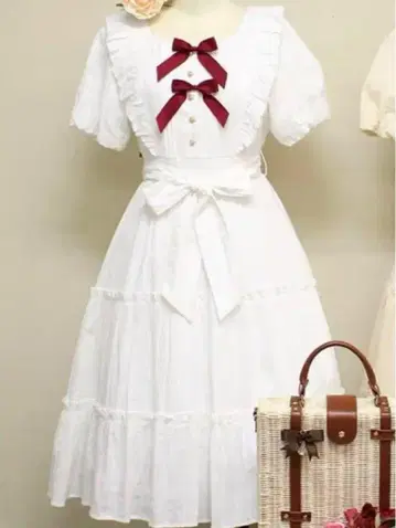Amavel rose garden 코튼 원피스
