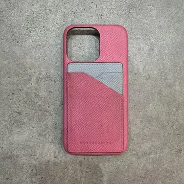 BONAVENTURA iPhone13pro용 핑크 가죽 케이스