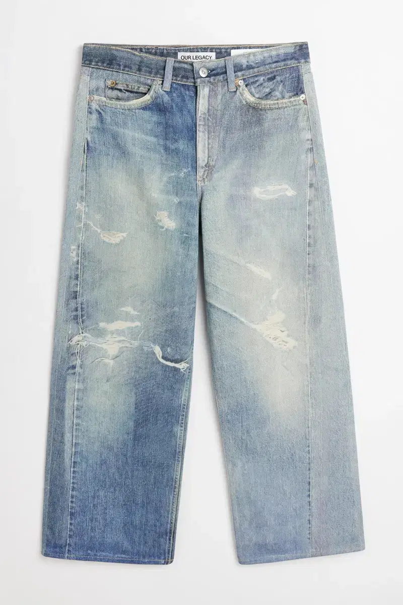 (36) Our Legacy Third Cut Digital Denim Print Pants