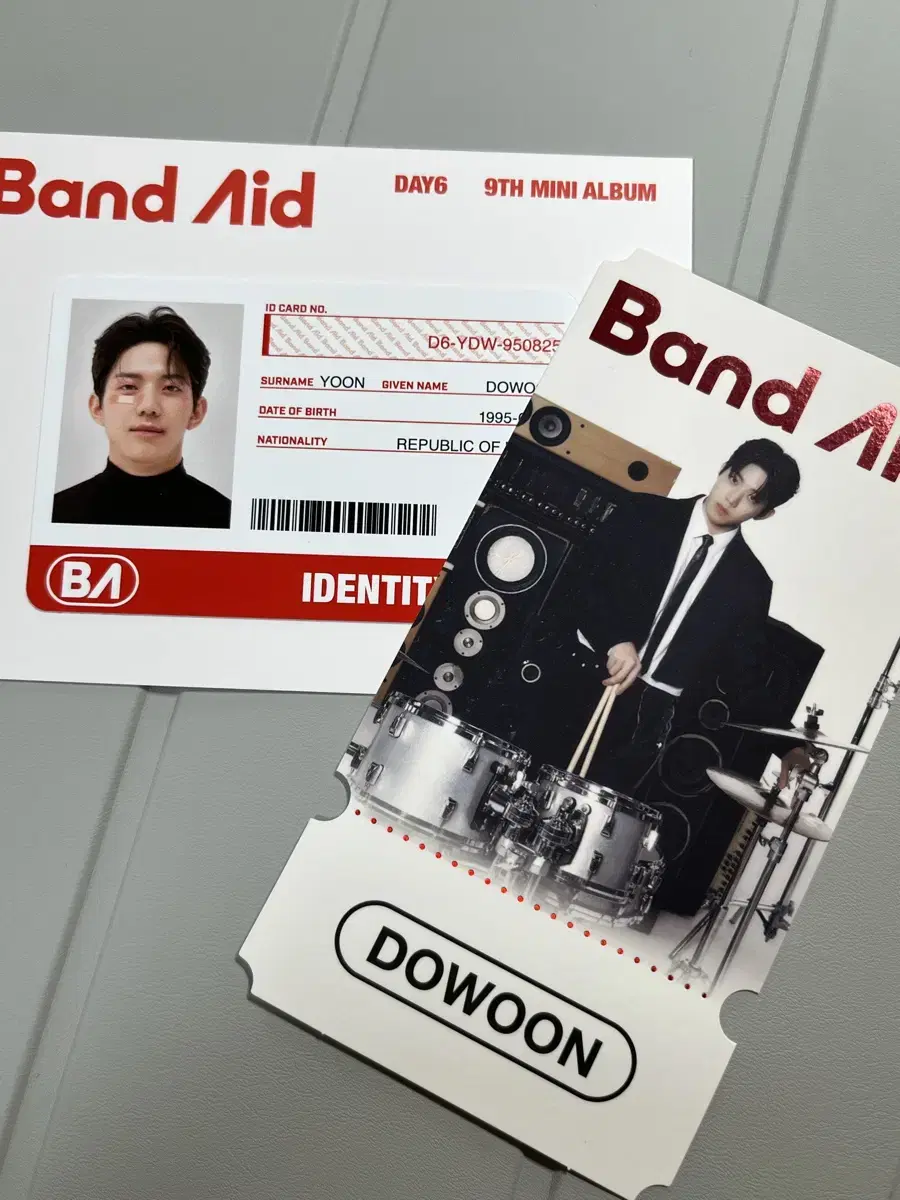 Dey6 Band-Aid ID Card + Ticket Dowoon Set Bulk