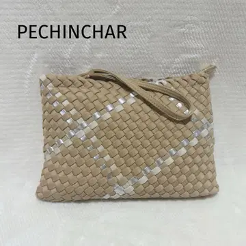 Pechinchar 페신샤 메탈릭 악센트 메쉬 파우치/클러치