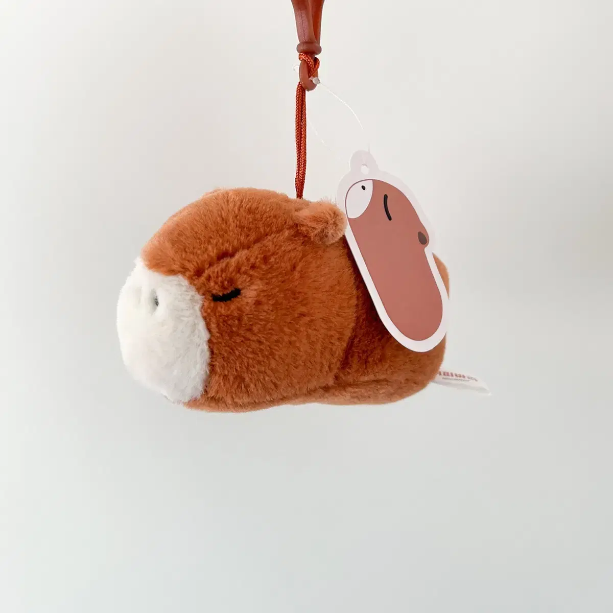 [New] Apibara Keyring Bag Charm 12cm Brown Capybara Doll Keyring