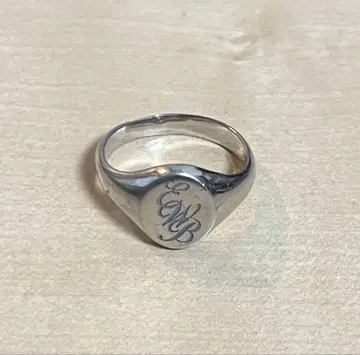 어네스트 더블 베이커 EWB RING 시그넷 반지 실버 16호
