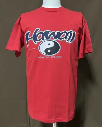 HAWAII 하와이 Aloha State 1999 티셔츠 빨간색