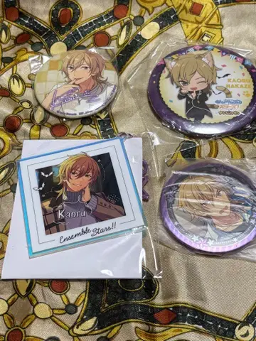 앙스타 카오루 스타 아크링 키링 캐릭터 배지 난자 타운 버라이어티 캔뱃지