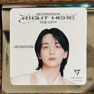 SEVENTEEN RIGHT HERE 코스터 정한