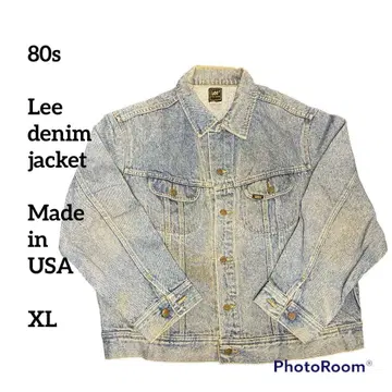 80s Lee 데님 자켓 usa 낡은 옷 빈티지 아메카지 구제 의류