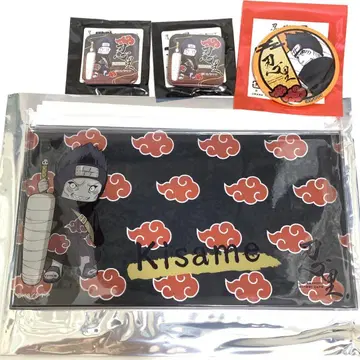 4종 세트 NARUTO 니지겐노모리 오니상어 파우치 캔뱃지