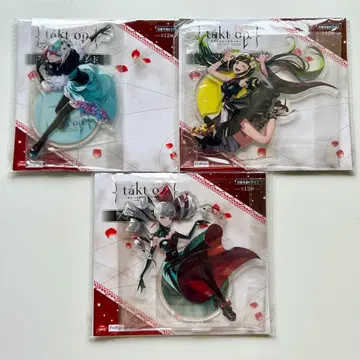 타쿠토 오퍼스 운명은 진홍색의 선율의 거리를 아크릴 스탠드 3개 세트