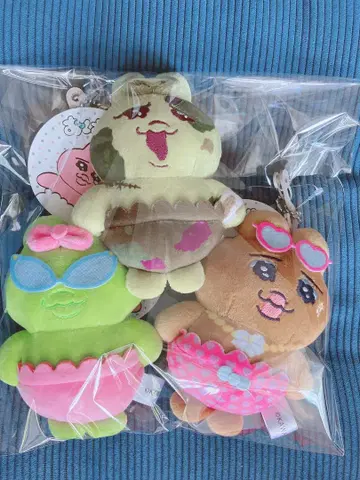 새상품 시마무라 빤쮸토끼 키링 봉제 인형 3세트