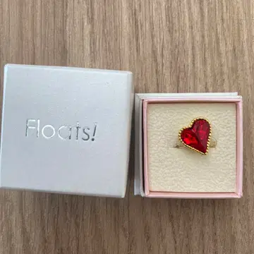 Floats! 하트 빨간색 크리스탈 투링
