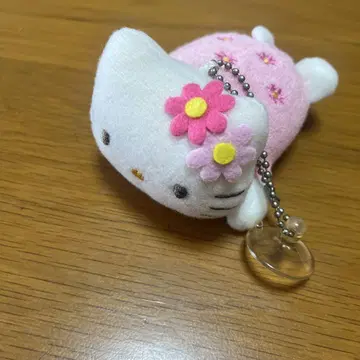 헤이세이 레트로 헬로키티 마스코트 클리너 봉제 인형 키티 2002