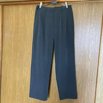 무인양품 건조하기 쉬운 이지 턱 와이드 팬츠 XL