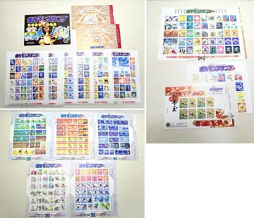 포켓몬 스탬프 15시트 묶음 판매 1세대 블루 뮤우 토년 시트 등