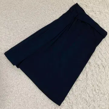JILSANDER 플레어 스커트 네이비 34 오피스 포멀 고급