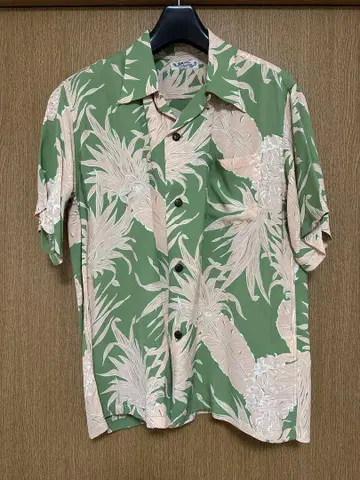 SUNSURF 선서프 알로하 셔츠 M ISLAND PINEAPPLE