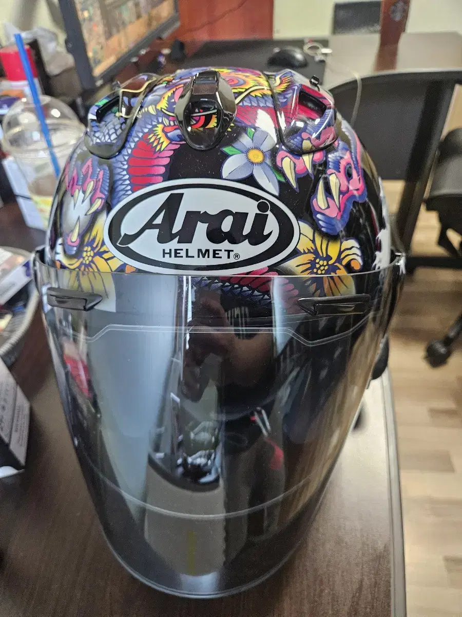 Arai Oriental Black helmet vz ram u gloss size L condition A+