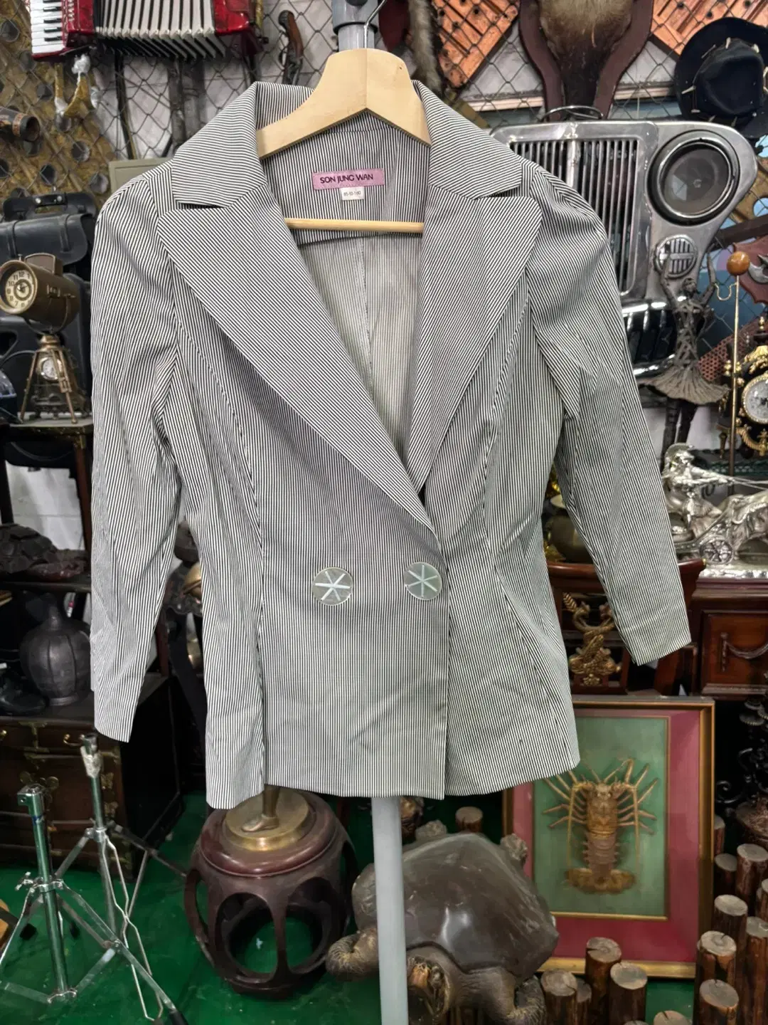 Son Jung Wan Stripe Blazer Jacket