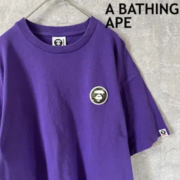 AAPE BY BATHING APE 보라색 티셔츠 반팔