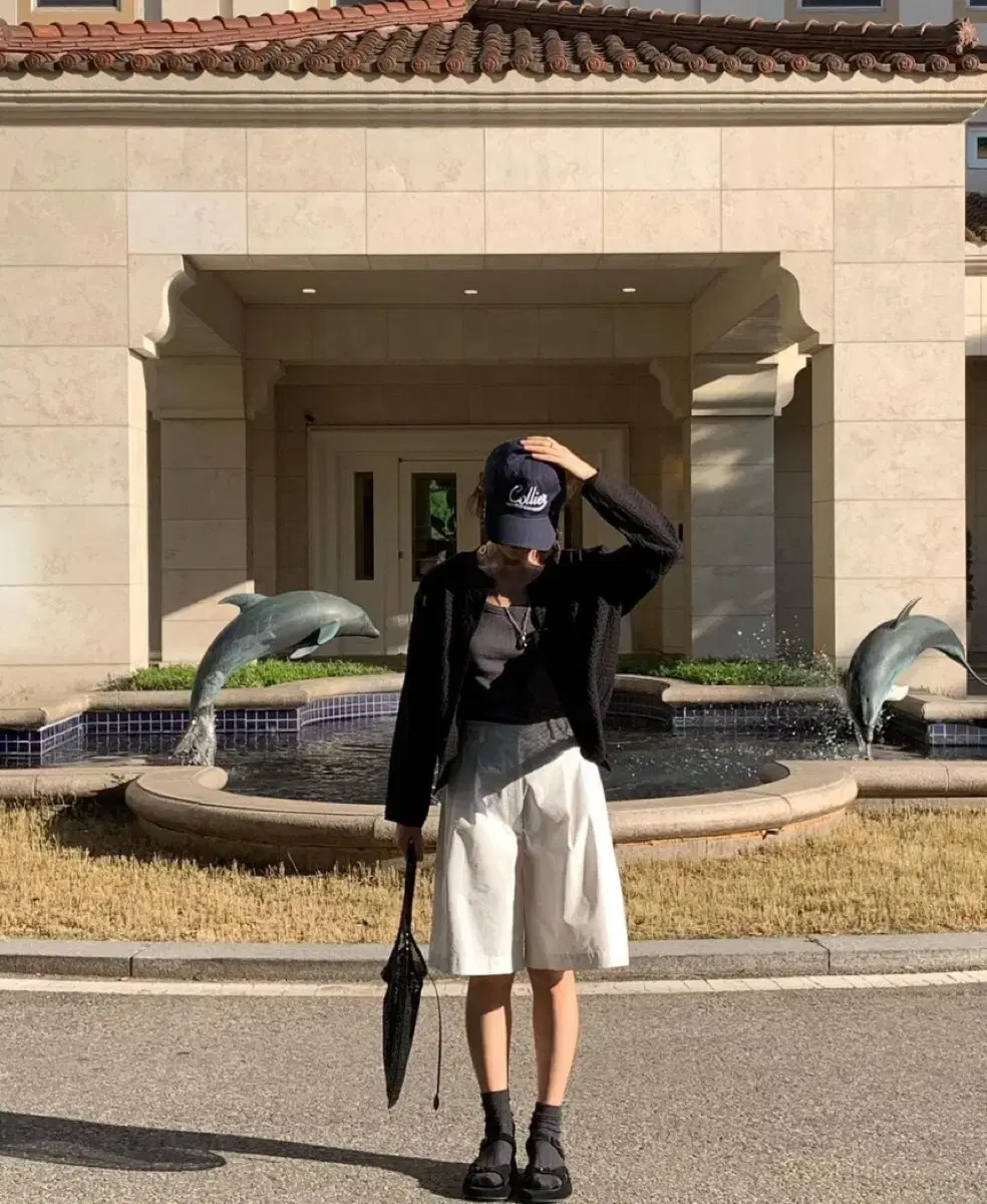 브런치 br와이드 팬츠 5부팬츠 아이보리m