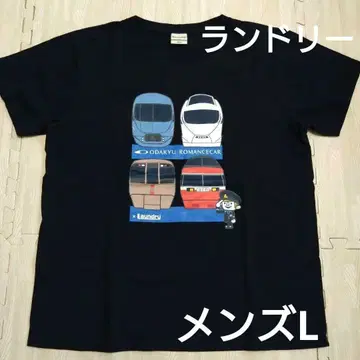 laundry 세탁소 오다큐 로망스카 티셔츠 남성용 L 철도 기차