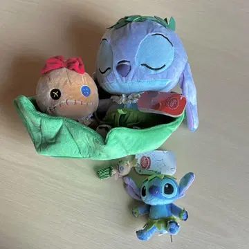 [택 포함] 스티치 스캄프 봉제 인형 키체인 하와이안