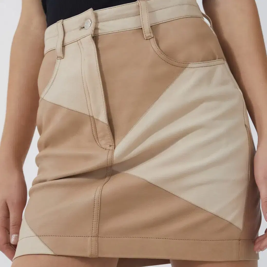 IRO iro New IRO lambskin skirt, leather skirt, beige #이로치마