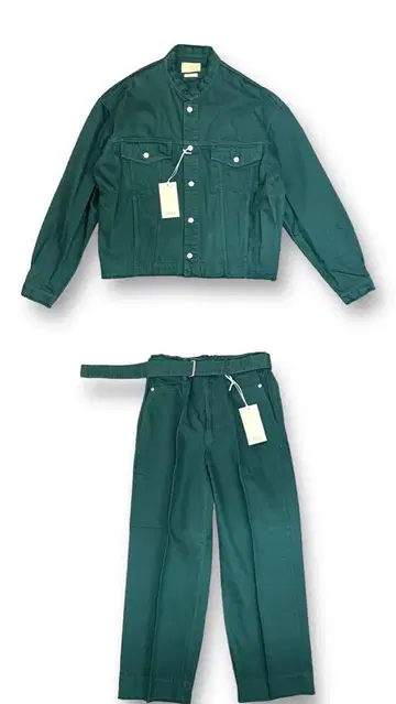 YOKE CUT-OFF DENIM TRUCKER JACKET 셋업